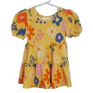 Dot Dot Smile Sunshine Blossom Tier Dress Baby Girls Size 6 to 12 months